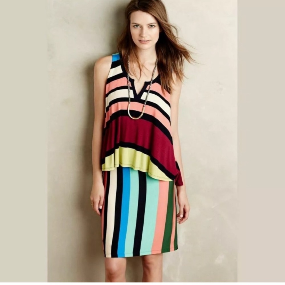 Anthropologie Maeve Layered Davina Dress